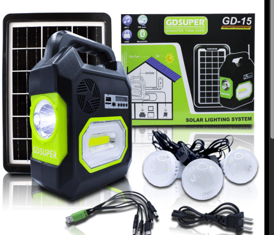 Kit de Energía Solar Portátil con Ilumin